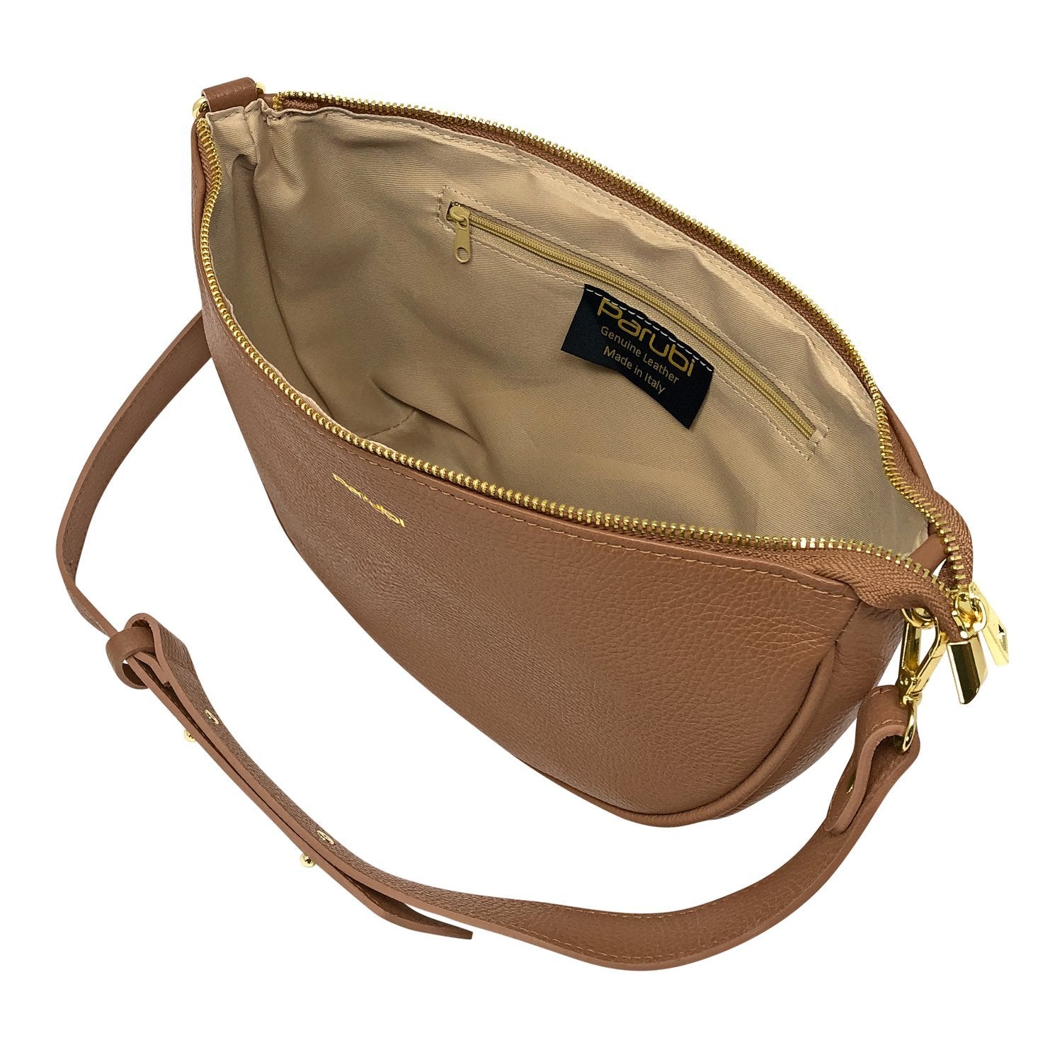 Borsa Donna a Spalla e Tracolla, In Vera Pelle, Made in Italy, Modello Glenda