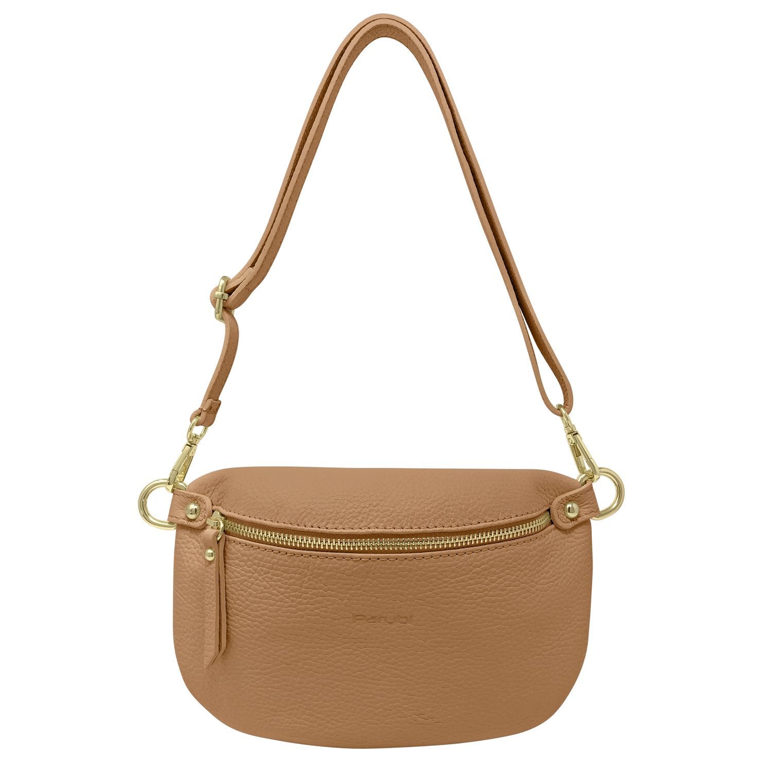 Marsupio da Donna a Tracolla, In Vera Pelle, Made In Italy, Modello Eva