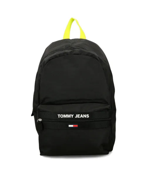 Tommy Hilfiger Zaino Uomo Nero Regolabile Stampa Logo Zaini - foto prodotto