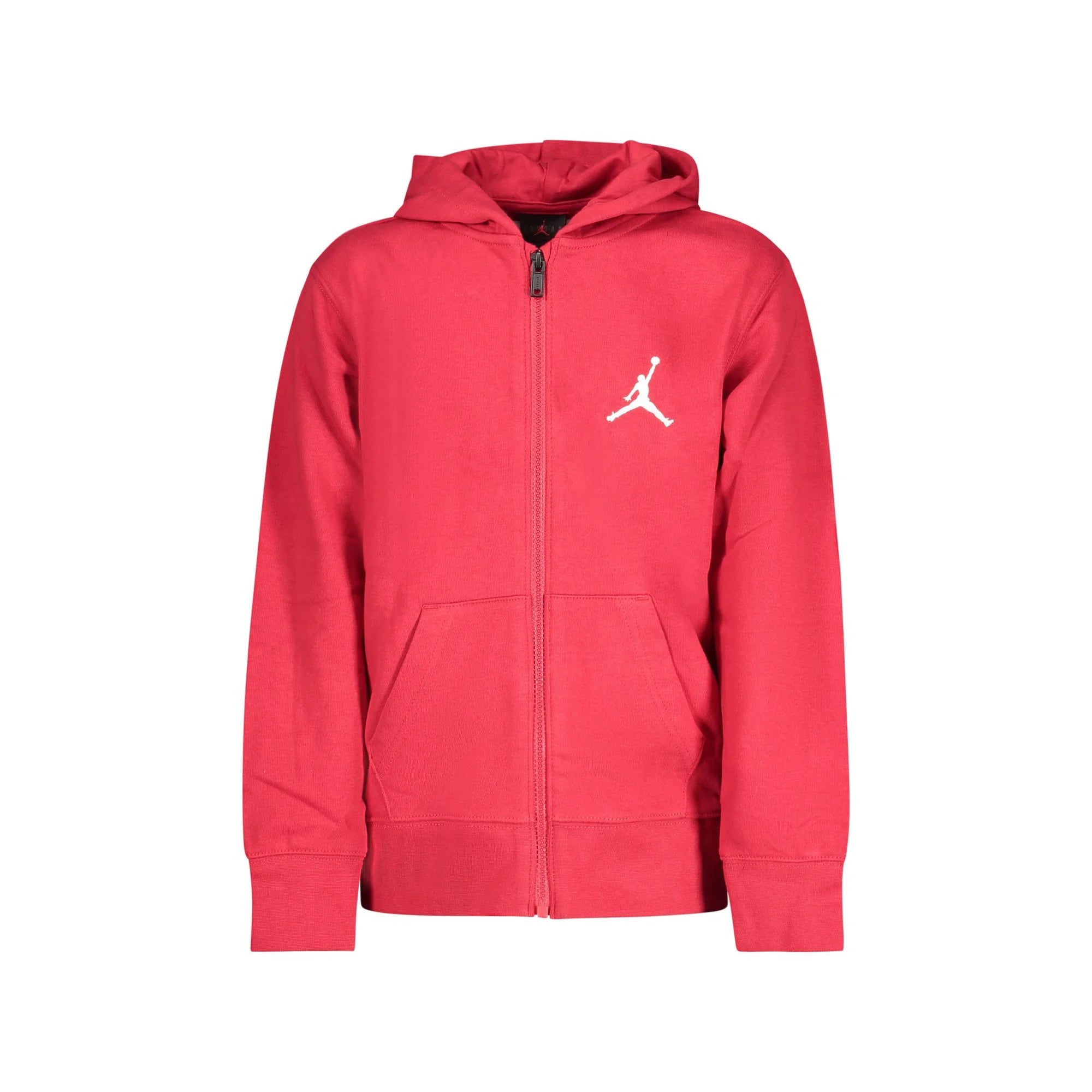 JORDAN FELPA CON ZIP BAMBINO ROSSO