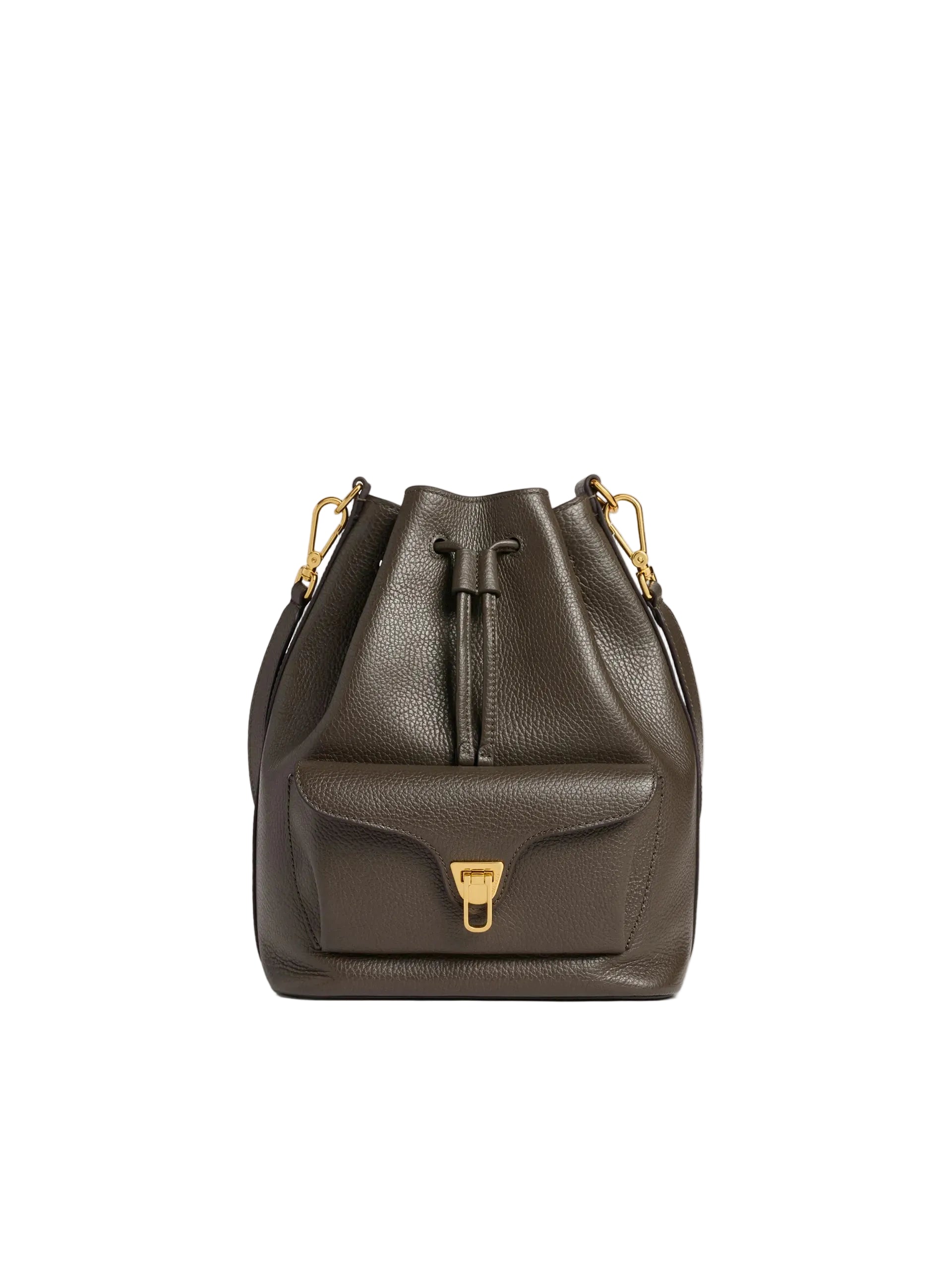 Coccinelle Borsa Secchiello Pelle Donna Marrone Stampa