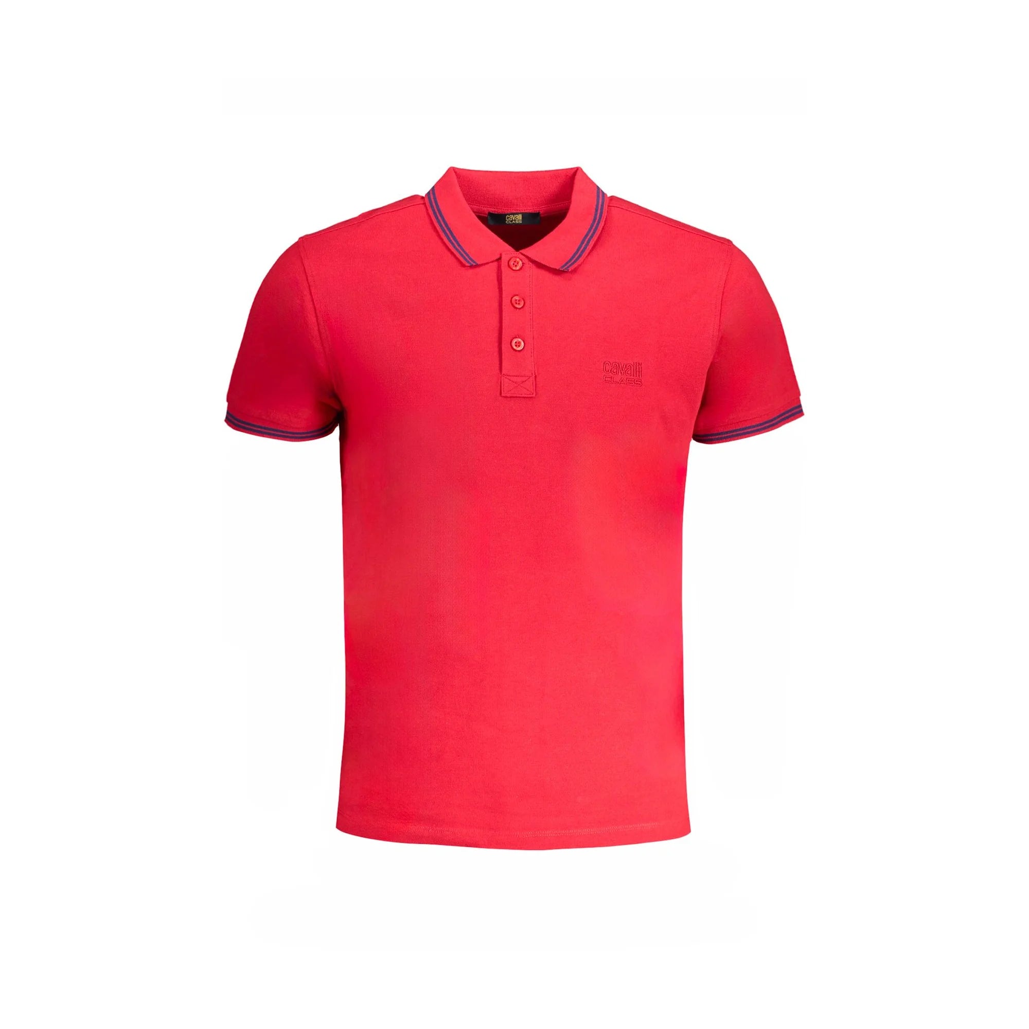 Cavalli Class Polo Maniche Corte Uomo Rossa Ricamo Rosso - foto prodotto