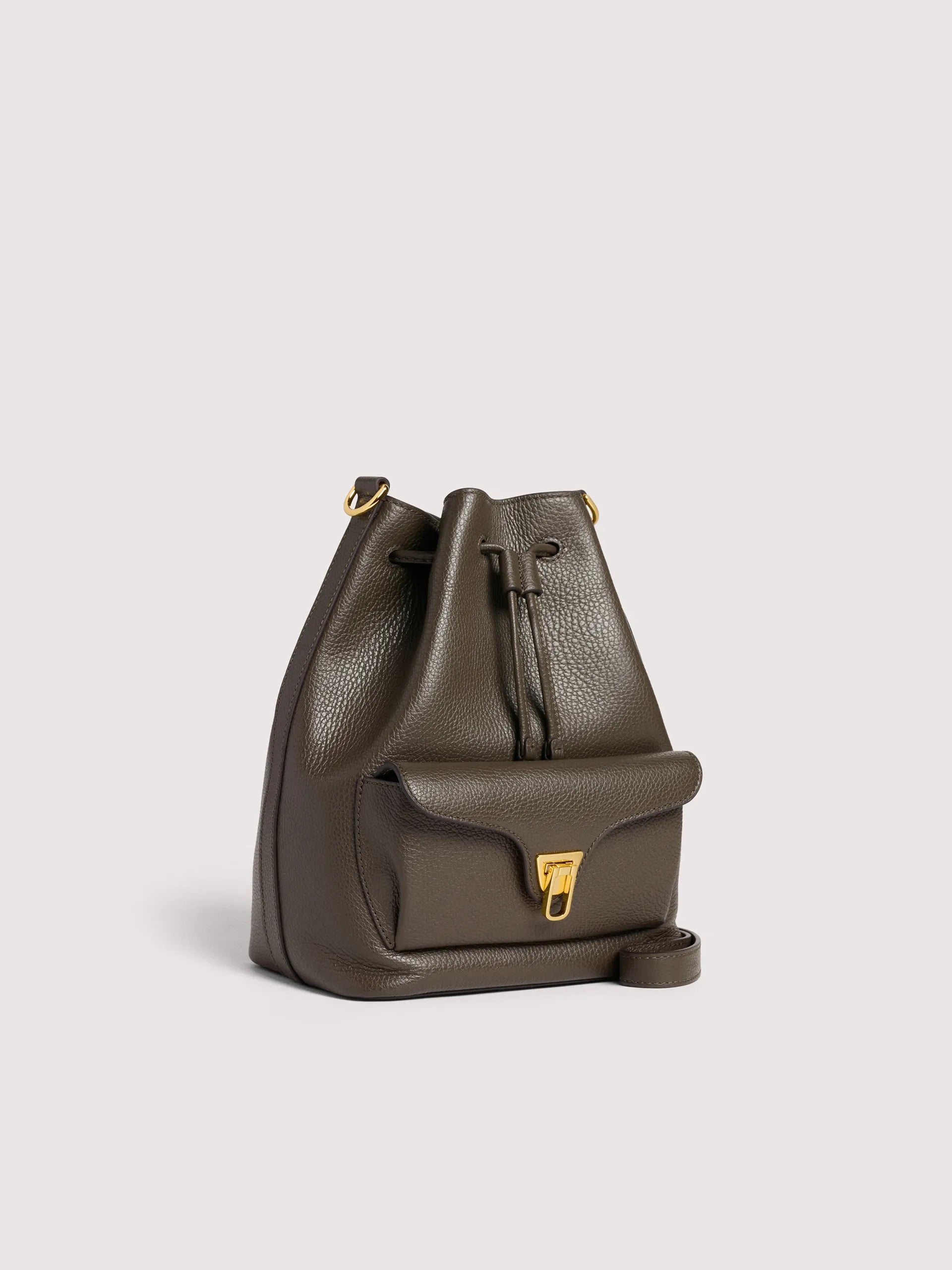 Coccinelle Borsa Secchiello Pelle Donna Marrone Stampa