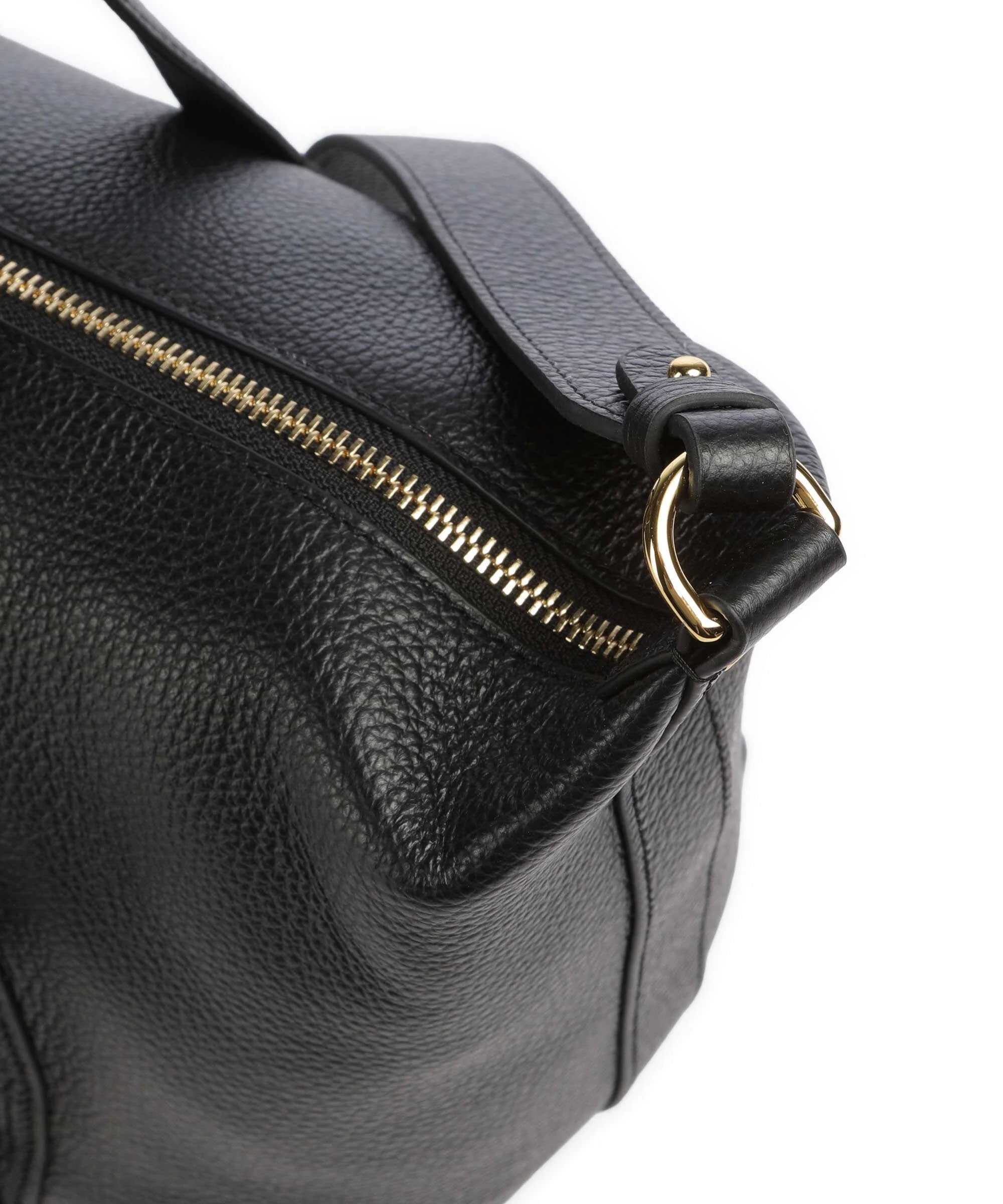 Coccinelle Borsa a Tracolla Pelle Donna Nera Stampa Logo
