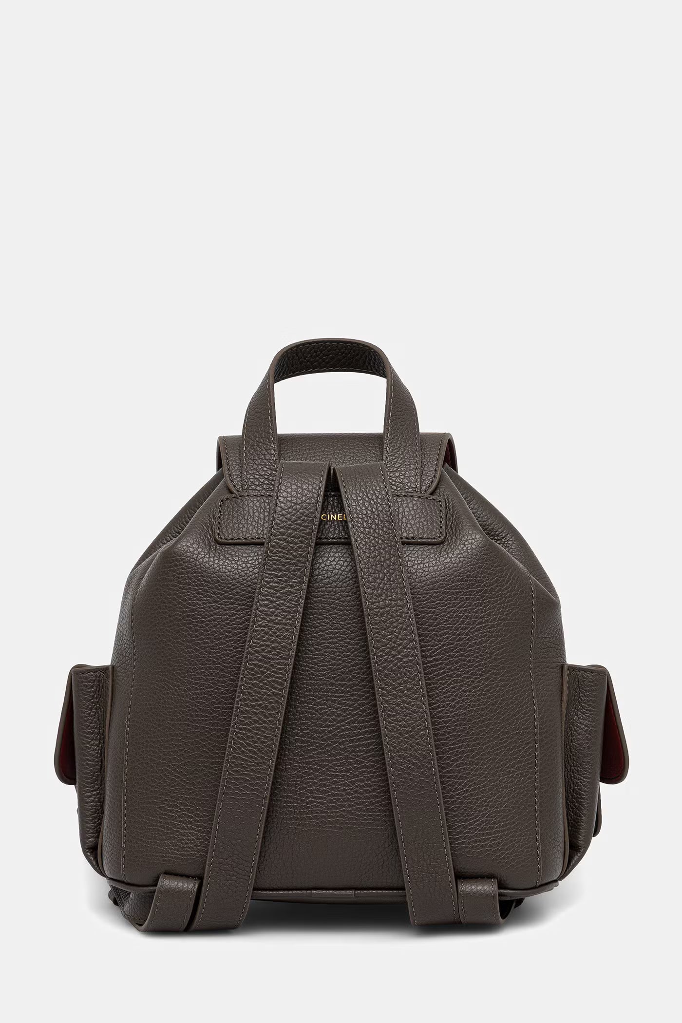 Coccinelle Zaino Pelle Donna Marrone Logo