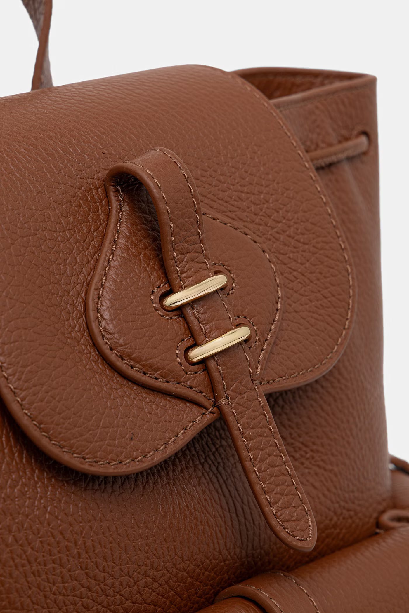 Coccinelle Zaino Pelle Donna Marrone Logo