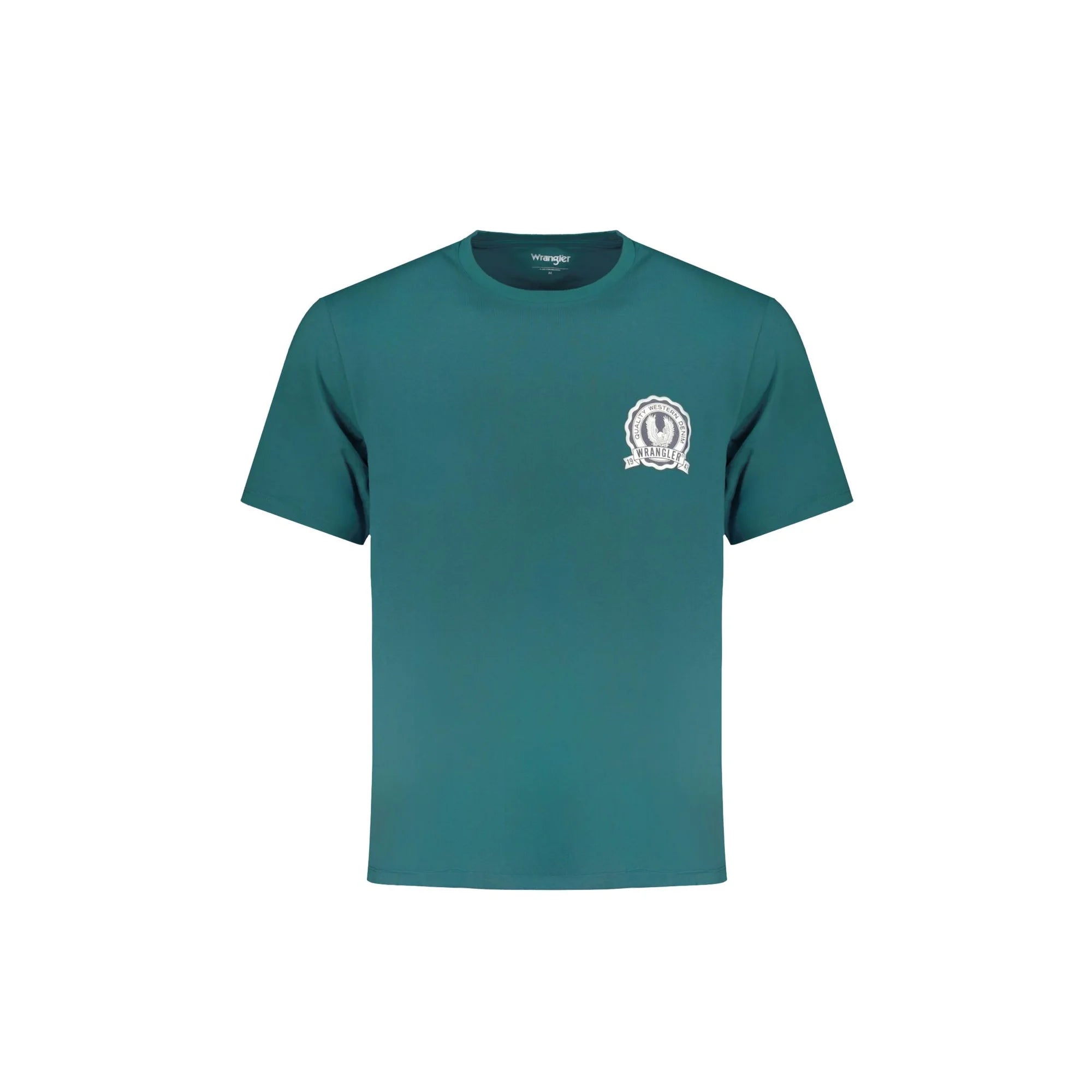 Wrangler T-Shirt Maniche Corte Uomo Verde Stampa Logo - foto prodotto
