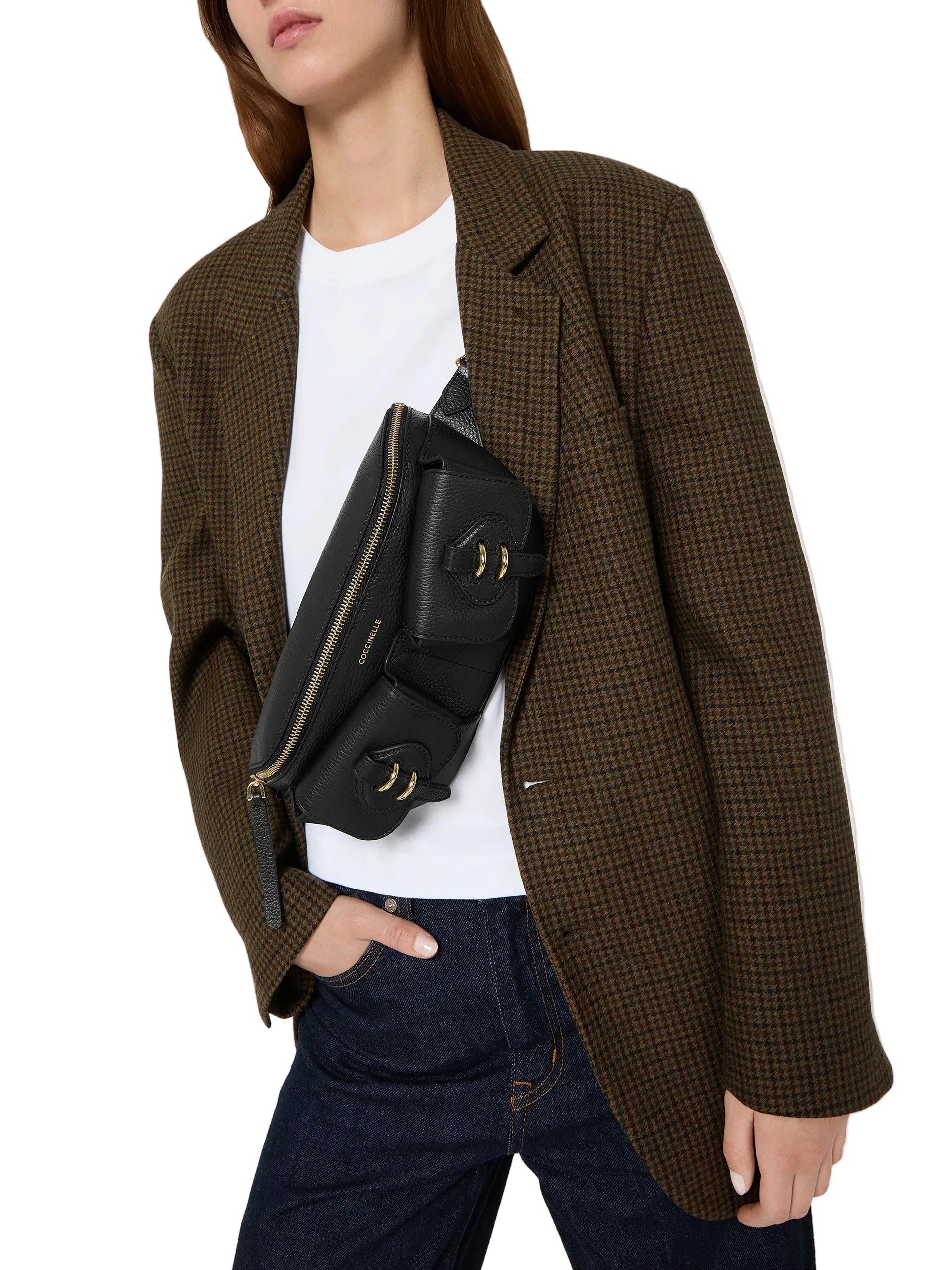 Coccinelle Marsupio Donna Marrone Zip