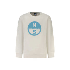 North Sails Unisex Long Sleeve Sweatshirt White Logo Print