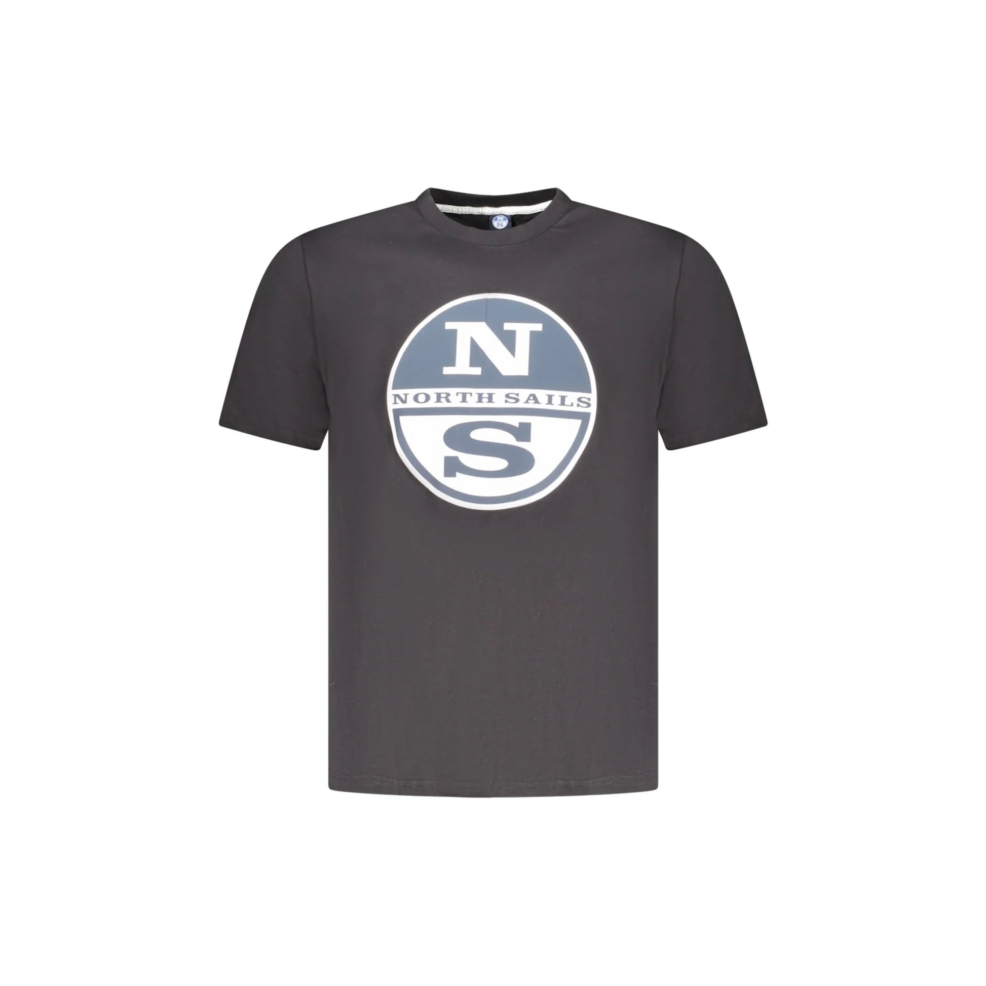 North Sails T-Shirt Maniche Corte Uomo Nera Stampa Logo Nero - foto prodotto
