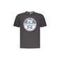 North Sails T-Shirt Maniche Corte Uomo Nera Stampa Logo Nero - foto prodotto