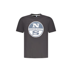North Sails T-Shirt Maniche Corte Uomo Nera Stampa Logo