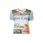 Desigual T-Shirt Maniche Corte Donna Azzurra Stampa Logo Azzurro - foto prodotto