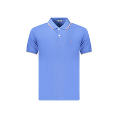 Coveri Moving Polo Manga Curta Homem Azul Bordado
