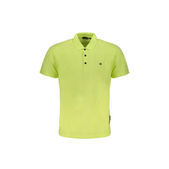 Napapijri Polo Manches Courtes Homme Jaune Broderie