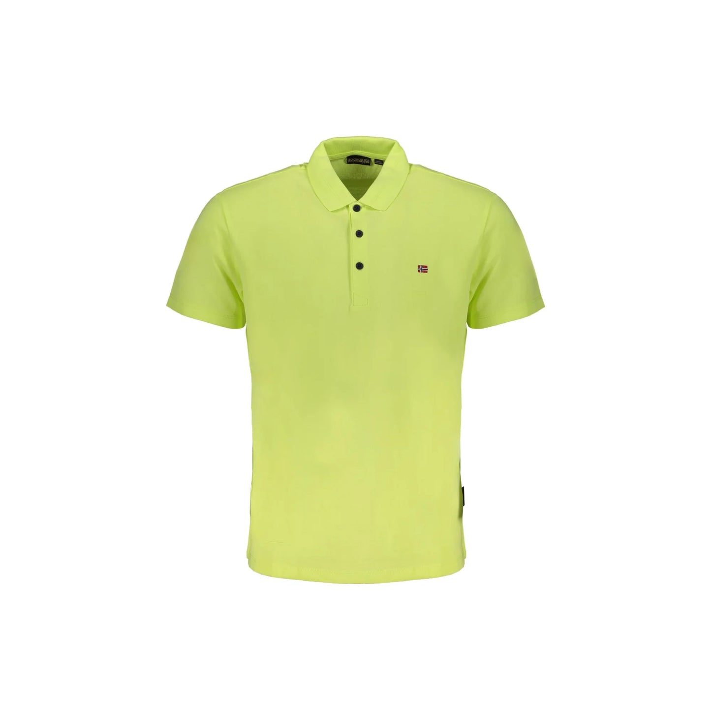 Napapijri Polo Maniche Corte Uomo Gialla Ricamo T-Shirt Giallo - foto prodotto