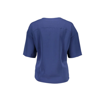 GANT T-SHIRT MANICHE CORTE DONNA BLU