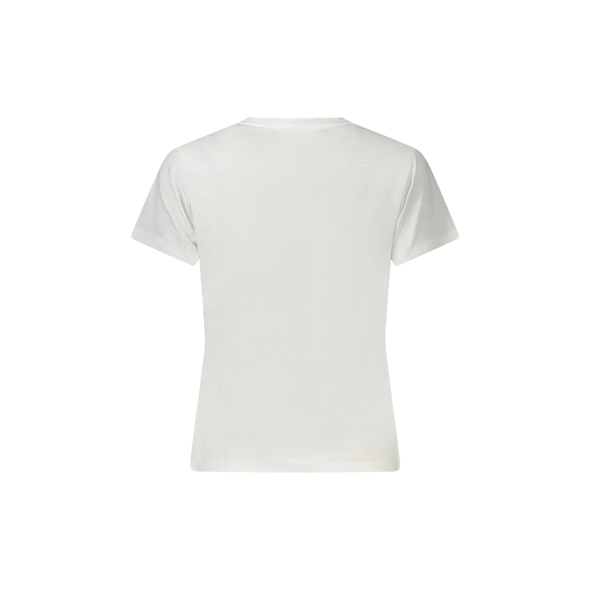 GUESS JEANS T-SHIRT MANICHE CORTE DONNA BIANCO