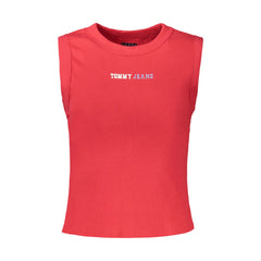 Tommy Hilfiger Canotta Donna Rossa Stampa Logo