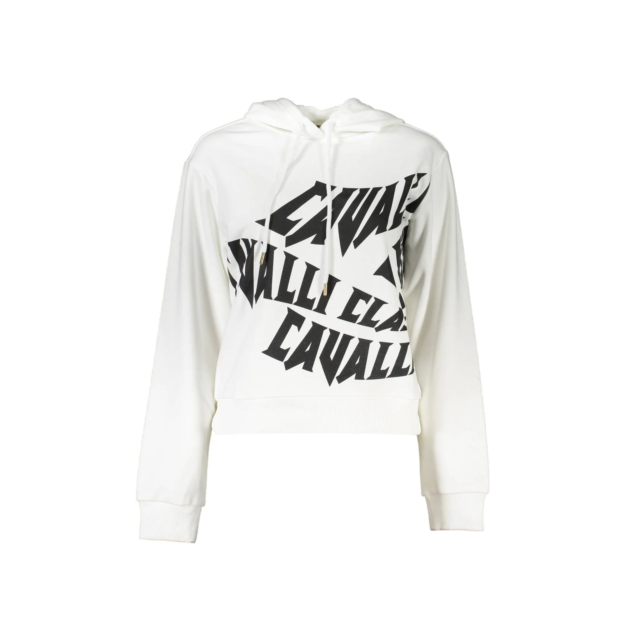 Cavalli Class Felpa Maniche Lunghe Donna Bianca Stampa Felpe Bianco - foto prodotto