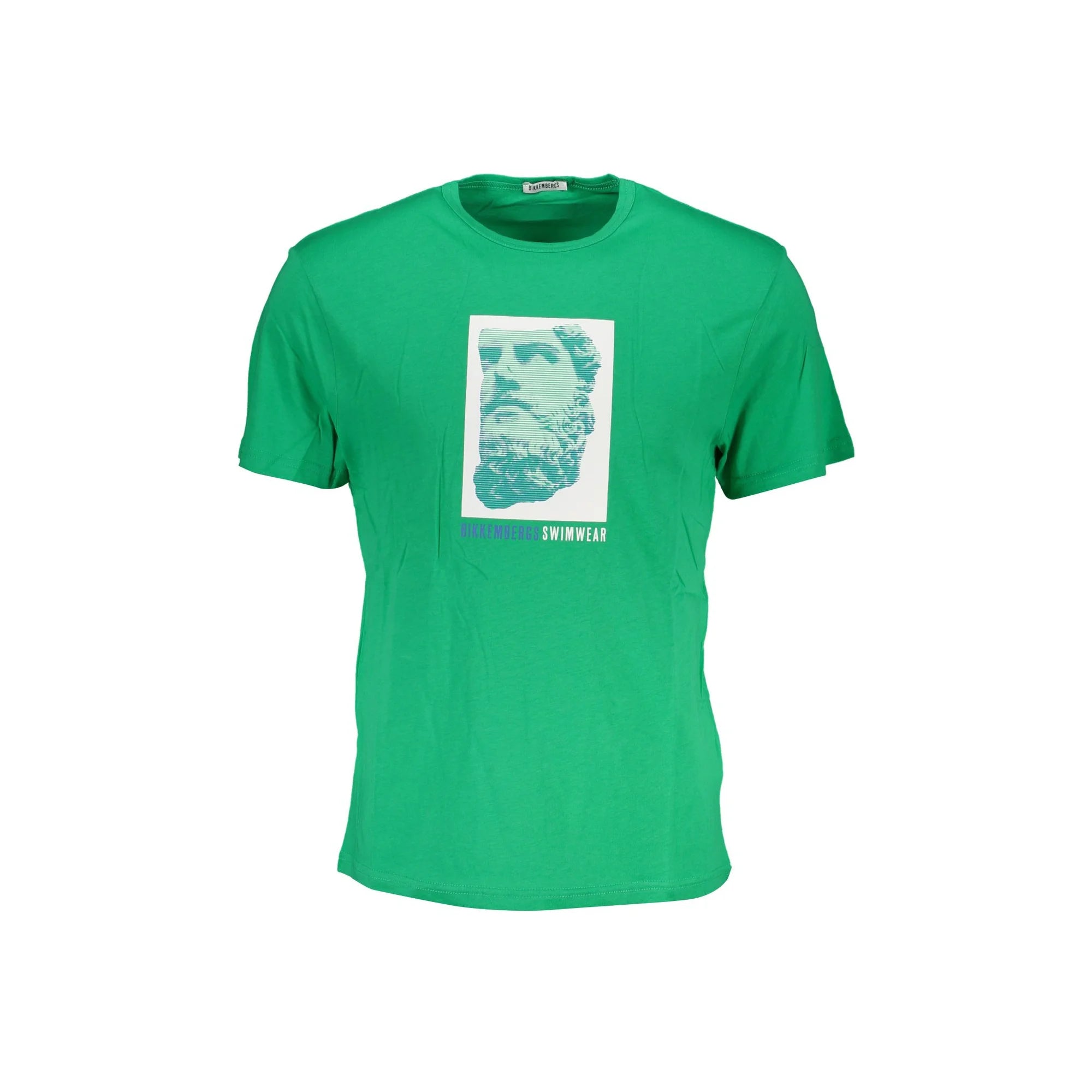 BIKKEMBERGS T-SHIRT MANICHE CORTE UOMO VERDE