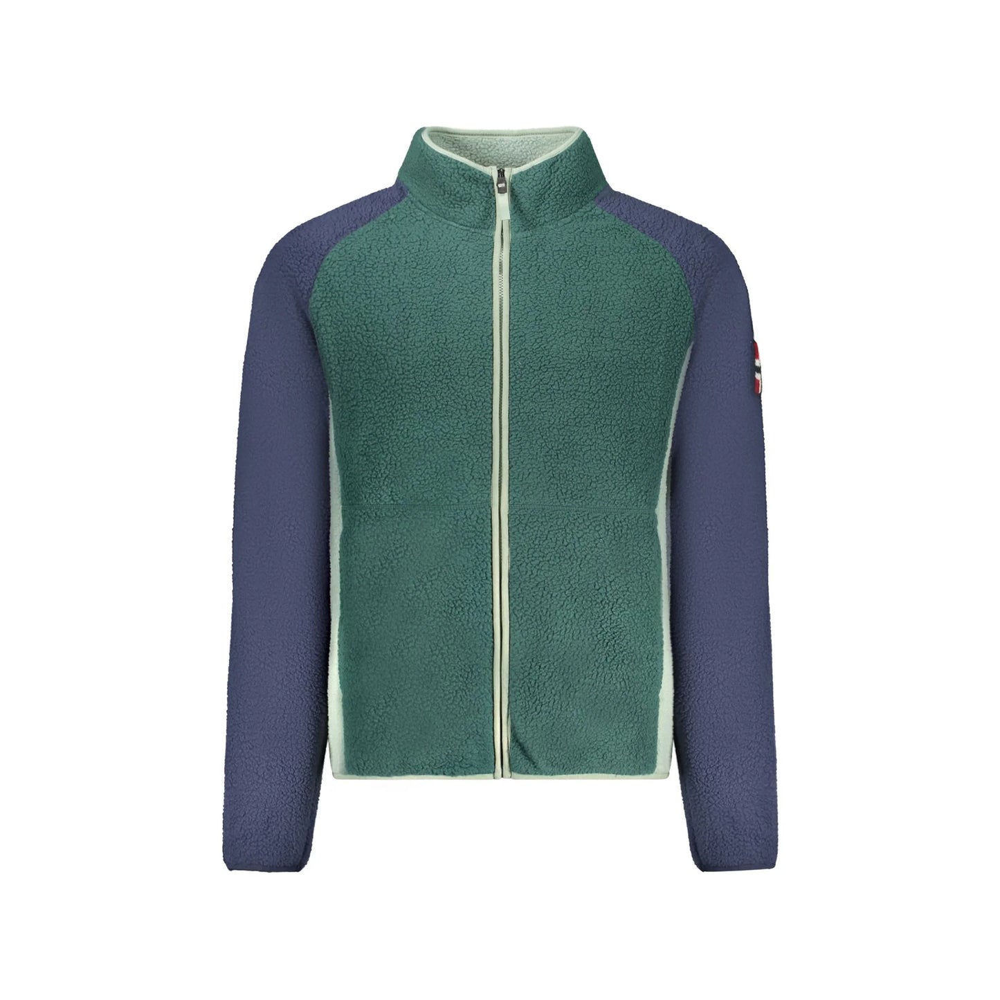 Norway 1963 Felpa Uomo Verde Zip Pile Tasche Ricamo Logo Felpe - foto prodotto