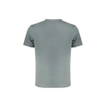 Napapijri T-Shirt Maniche Corte Uomo Verde Ricamo - vista 2