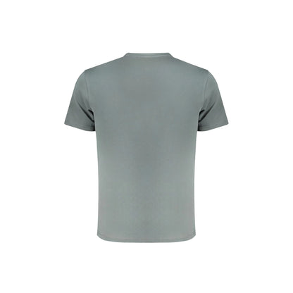 Napapijri T-Shirt Maniche Corte Uomo Verde Ricamo - vista 2