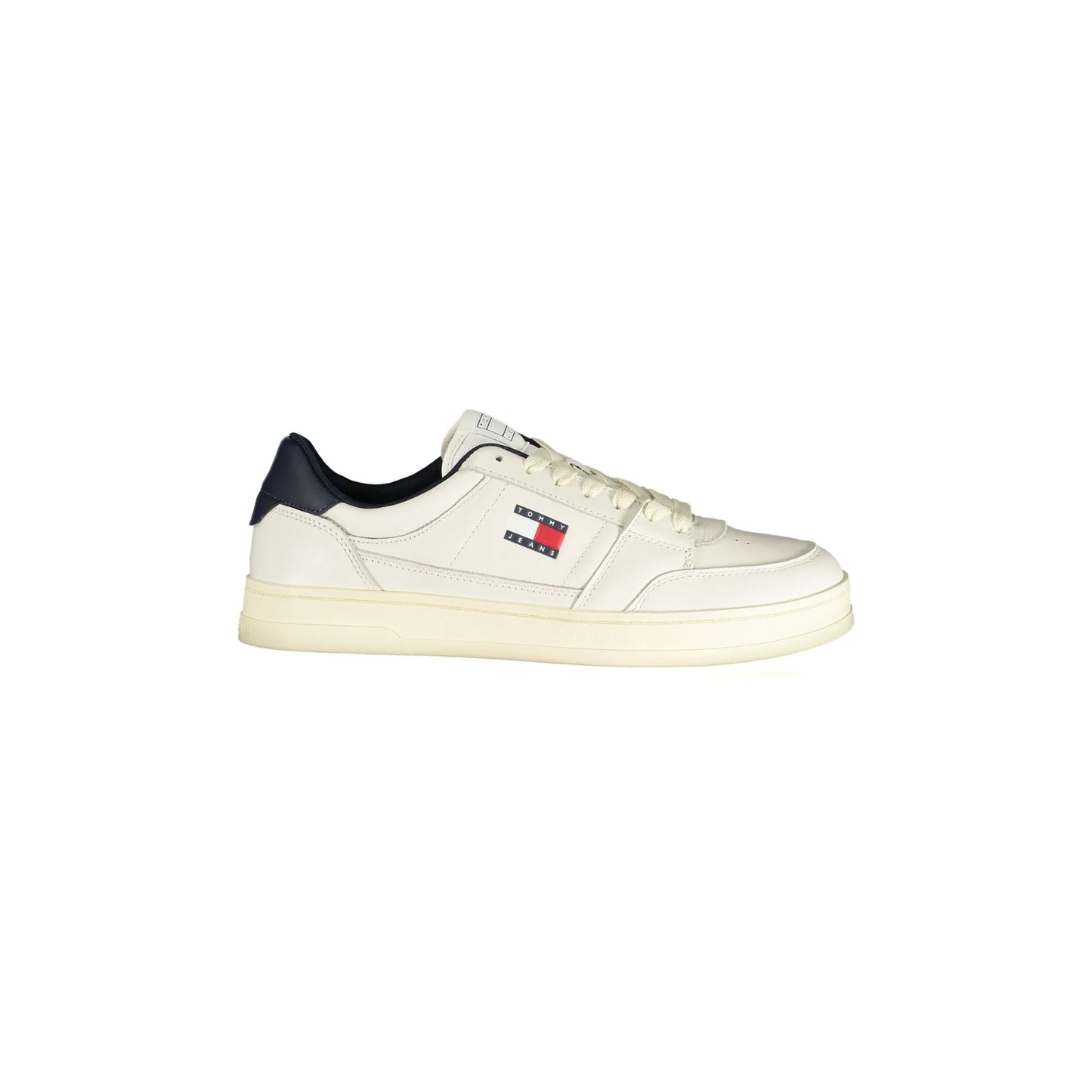 Tommy Hilfiger Sneakers Uomo Bianche Stampa Logo Bianco - foto prodotto