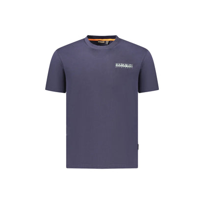 Napapijri T-Shirt Maniche Corte Uomo Blu Stampa Logo - foto prodotto