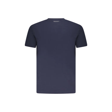 Trussardi T-Shirt Maniche Corte Uomo Blu Stampa Logo - vista 2