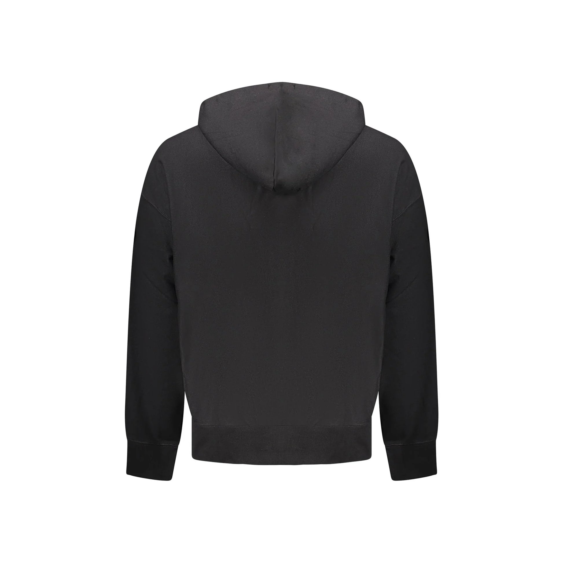 Calvin Klein Felpa Uomo Nera Cappuccio Garzata Tascone Ricamo Felpe nero - vista 2