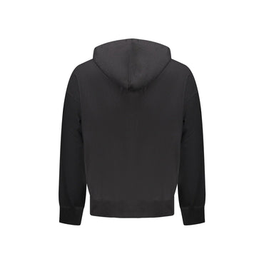 Calvin Klein Felpa Uomo Nera Cappuccio Garzata Tascone Ricamo Felpe nero - vista 2