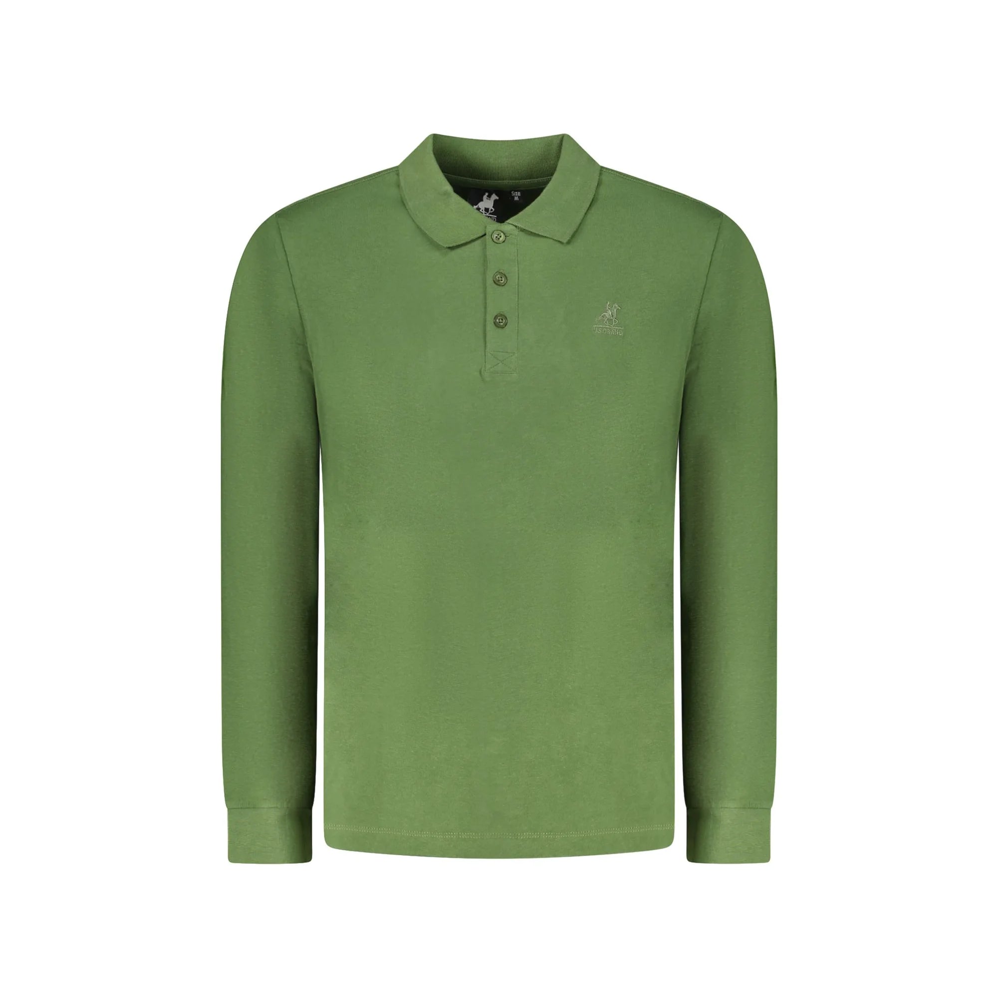 U.S. GRAND POLO MANICHE LUNGHE UOMO VERDE