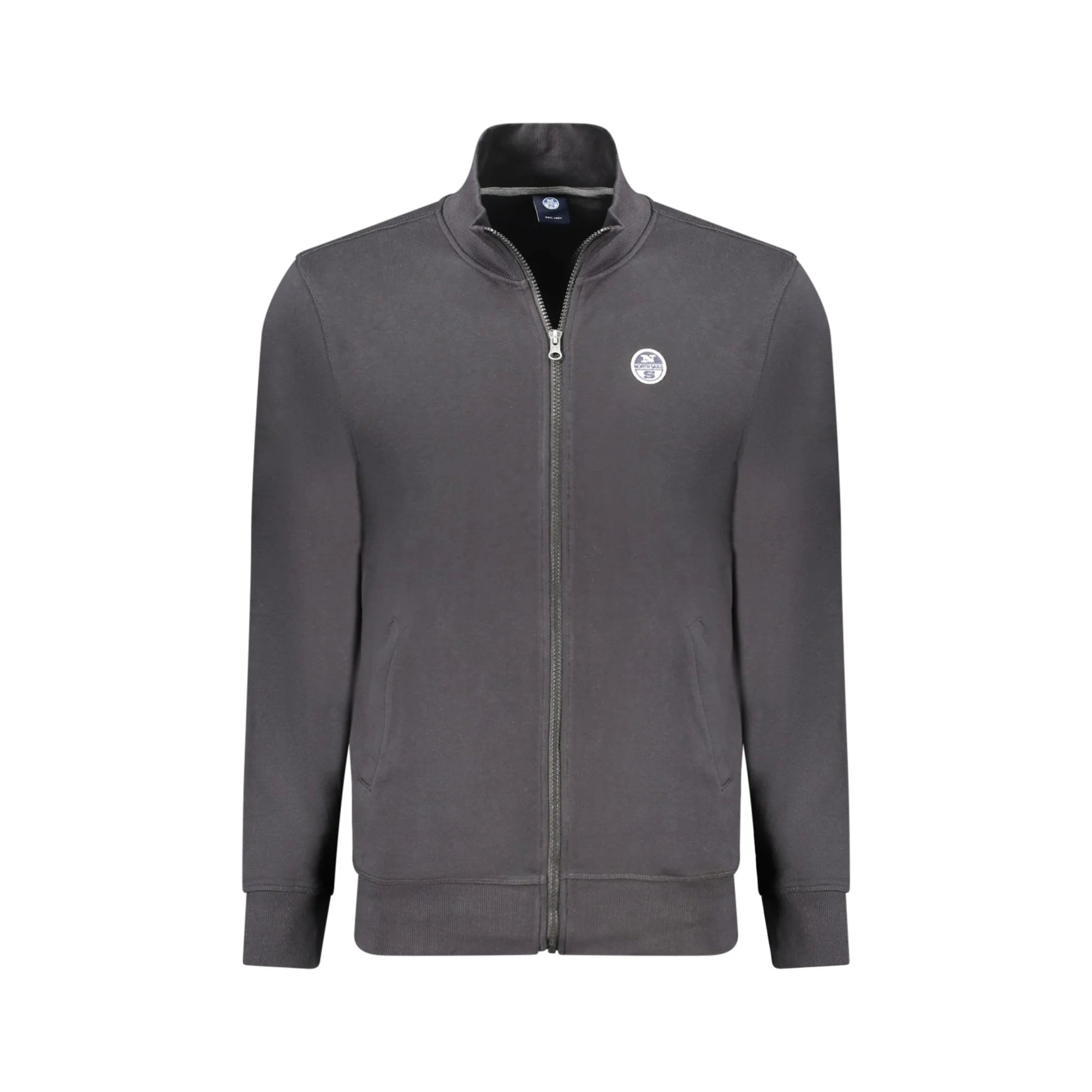 North Sails Felpa con Zip Uomo Nera in Cotone Felpe Nero - foto prodotto