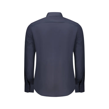 U.S. Grand Camicia Maniche Lunghe Uomo Blu Ricamo Camicie - vista 2