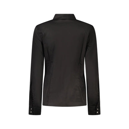 Guess Jeans Camicia Maniche Lunghe Donna Nera Ricamo Camicie nero - vista 2