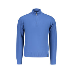 U.S. Grand Jersey Hombre Azul Cremallera Media Bordado