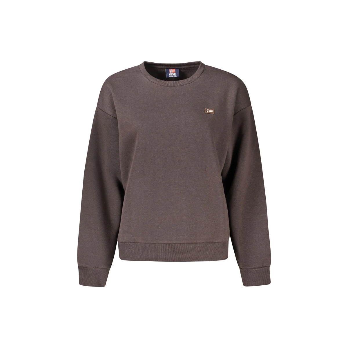 NORWAY 1963 FELPA SENZA ZIP DONNA MARRONE