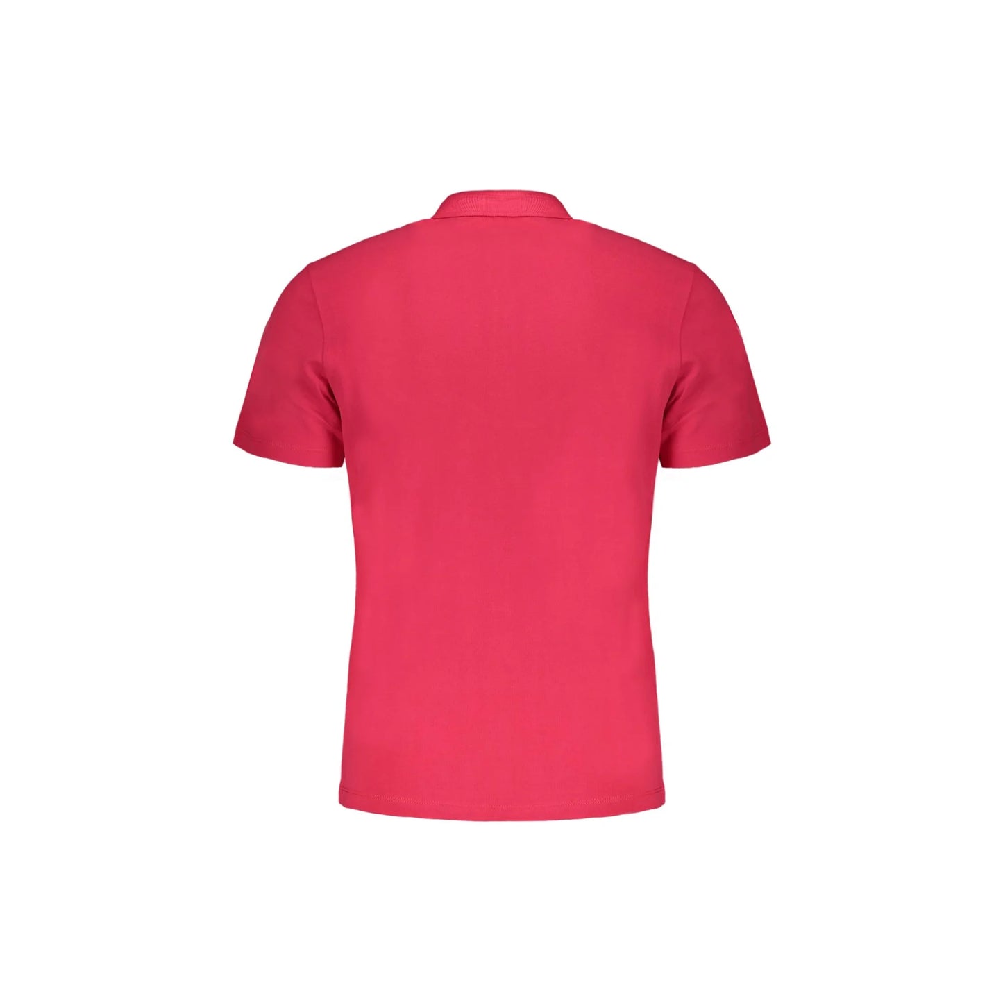 Napapijri Polo Maniche Corte Uomo Rosa Ricamo - vista 2