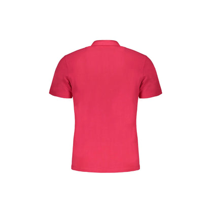 Napapijri Polo Maniche Corte Uomo Rosa Ricamo - vista 2