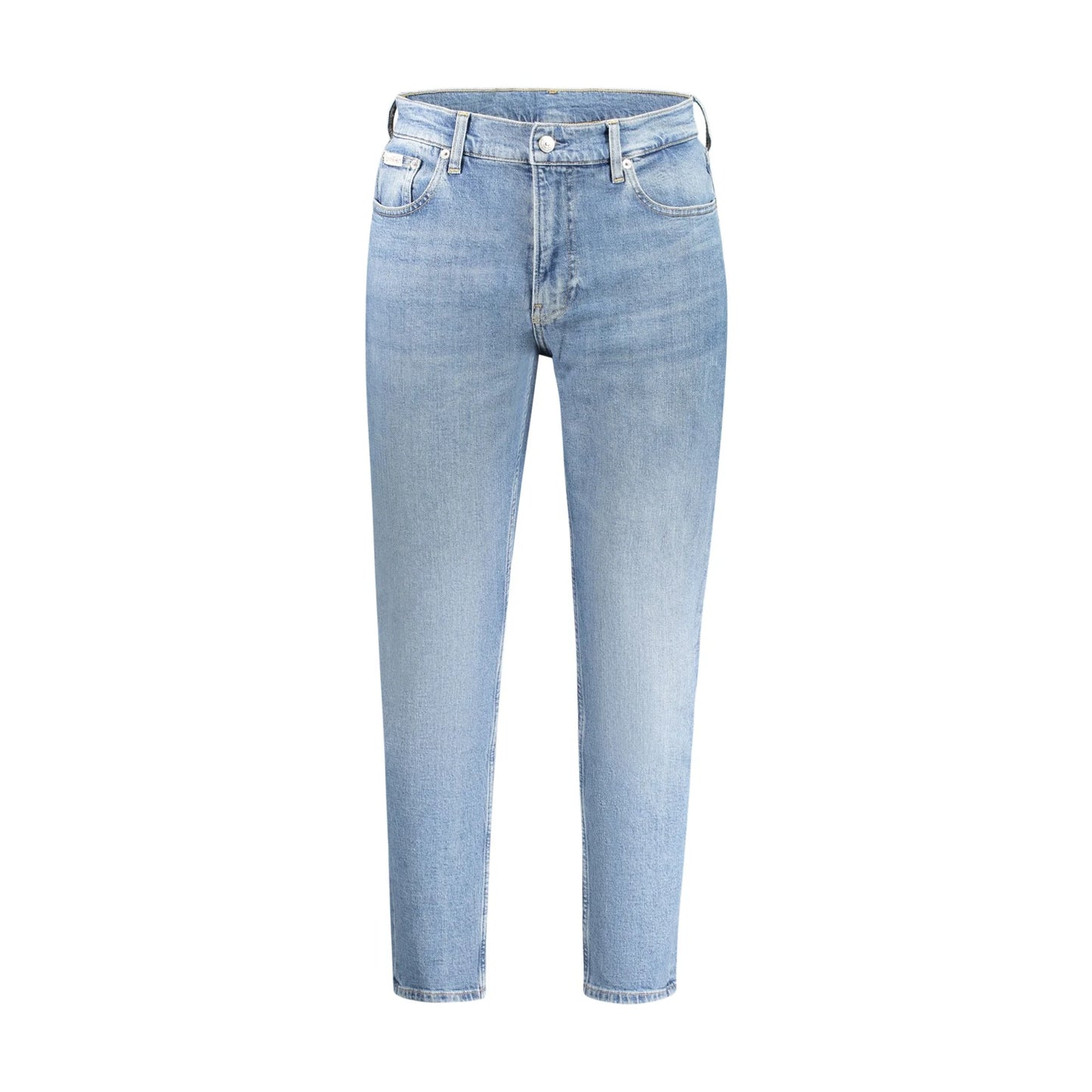 Calvin Klein Jeans Uomo Blu Effetto Slavato Logo - foto prodotto