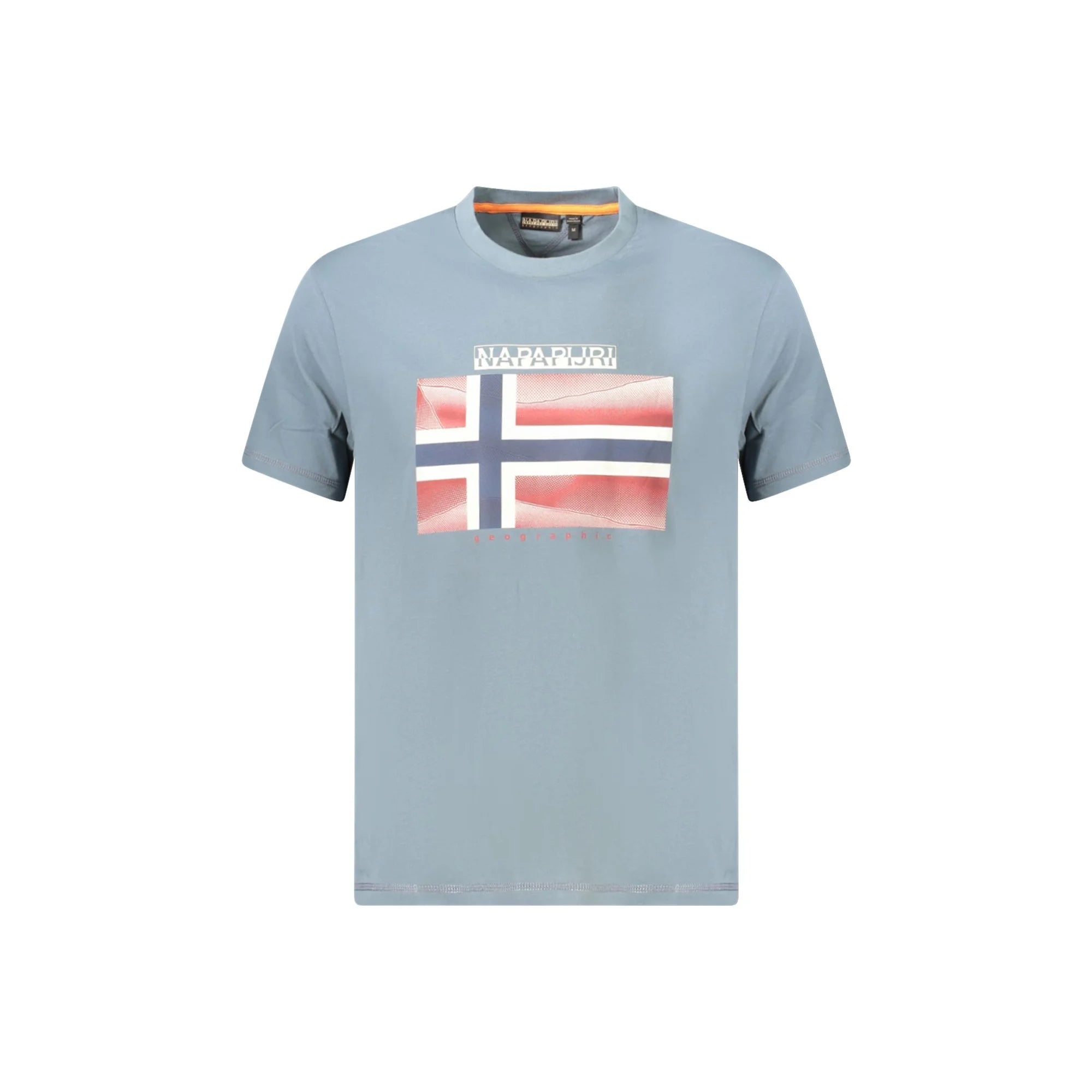 Napapijri T-Shirt Maniche Corte Uomo Grigia Stampa Logo Grigio - foto prodotto