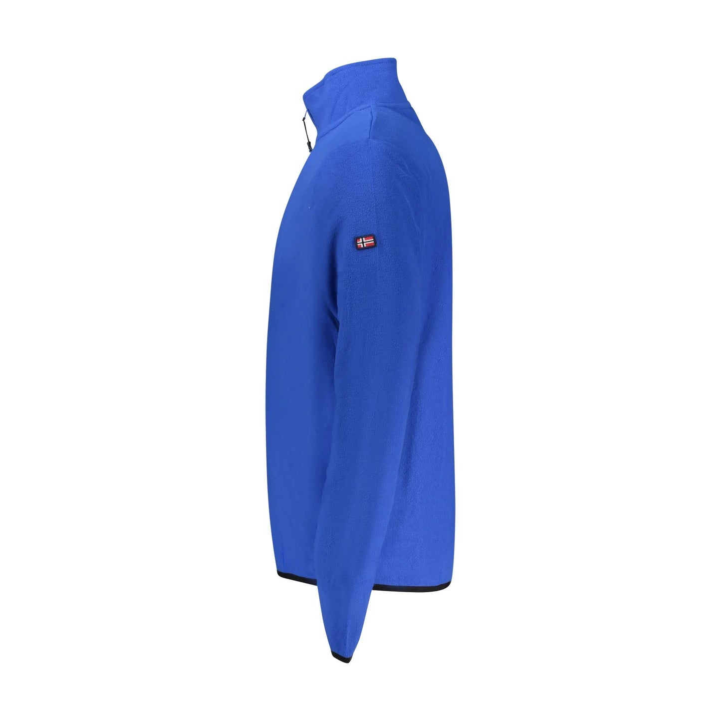 Norway 1963 Felpa Uomo Blu Mezza Zip Pile Applicazione Logo Felpe - vista 3