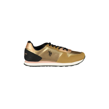U.S. Polo Assn. Sneakers Donna Oro Stampa Logo - foto prodotto
