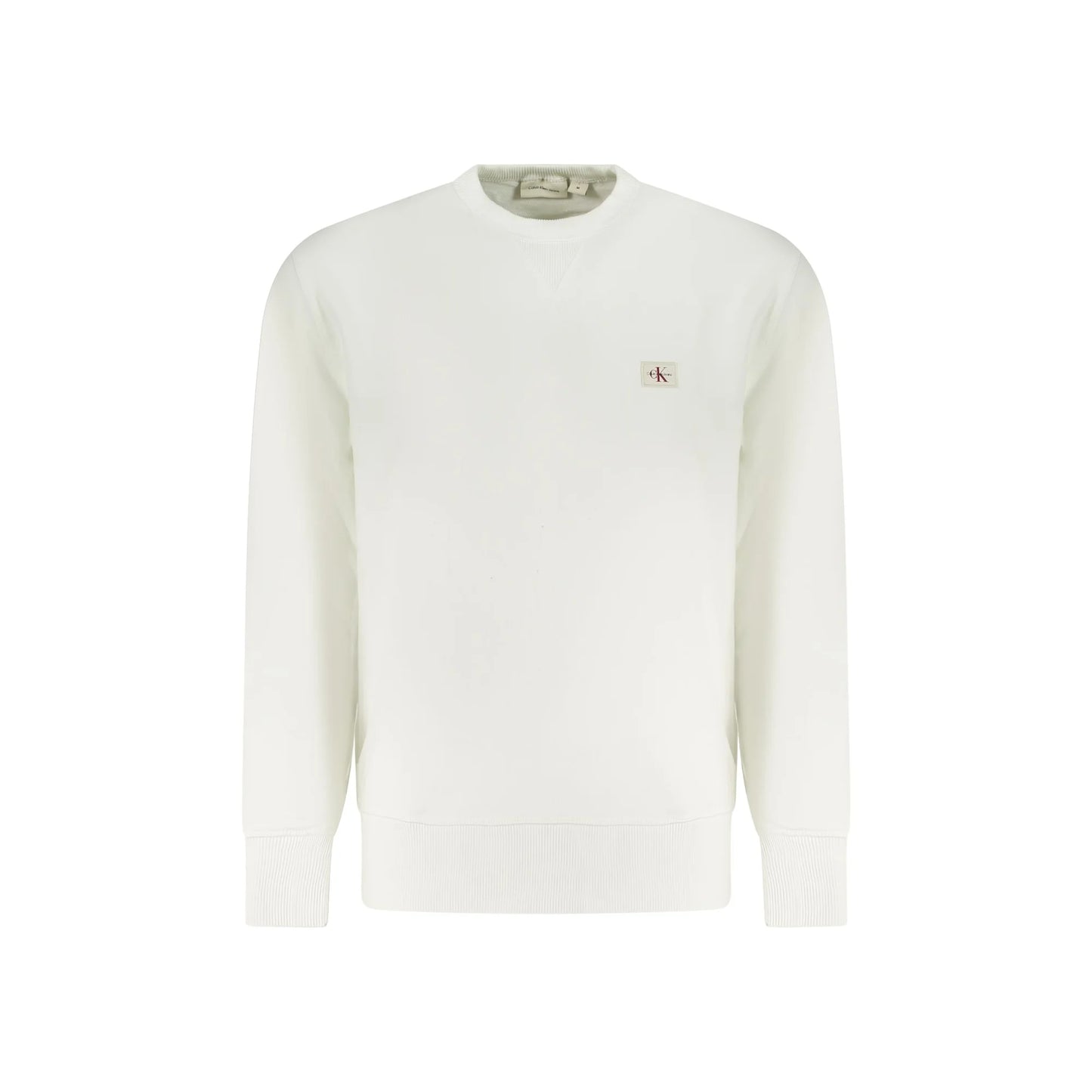 Calvin Klein Felpa Maniche Lunghe Uomo Bianca Logo Felpe Bianco - foto prodotto