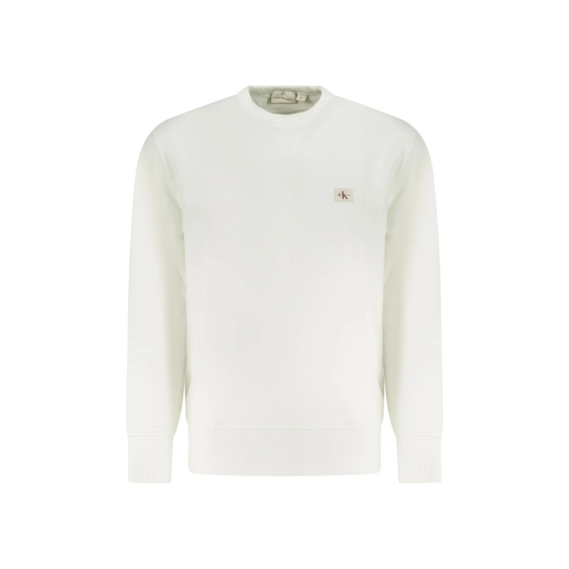 Calvin Klein Felpa Maniche Lunghe Uomo Bianca Logo Felpe Bianco - foto prodotto