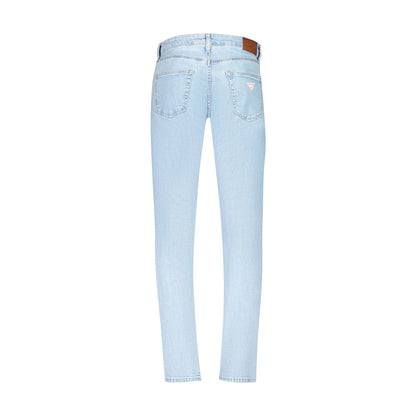 Guess Jeans Uomo Azzurri Logo - vista 2