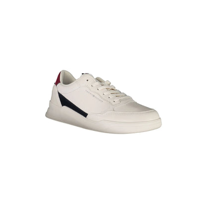 TOMMY HILFIGER Scarpe Sportive Uomo Bianche con Dettagli Logo Sneakers bianco - vista 2