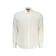 North Sails Camicia Maniche Lunghe Uomo Bianca Ricamo